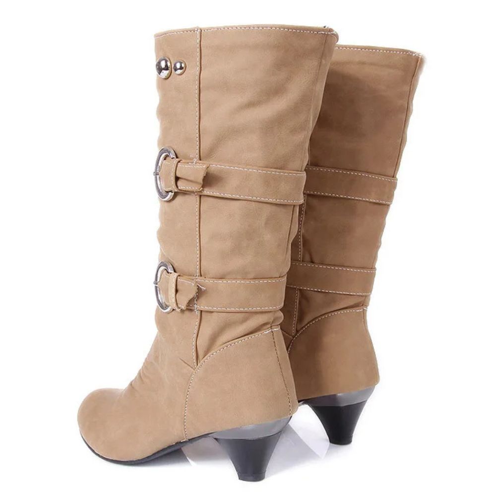 brown-mid-calf-low-heel-boots