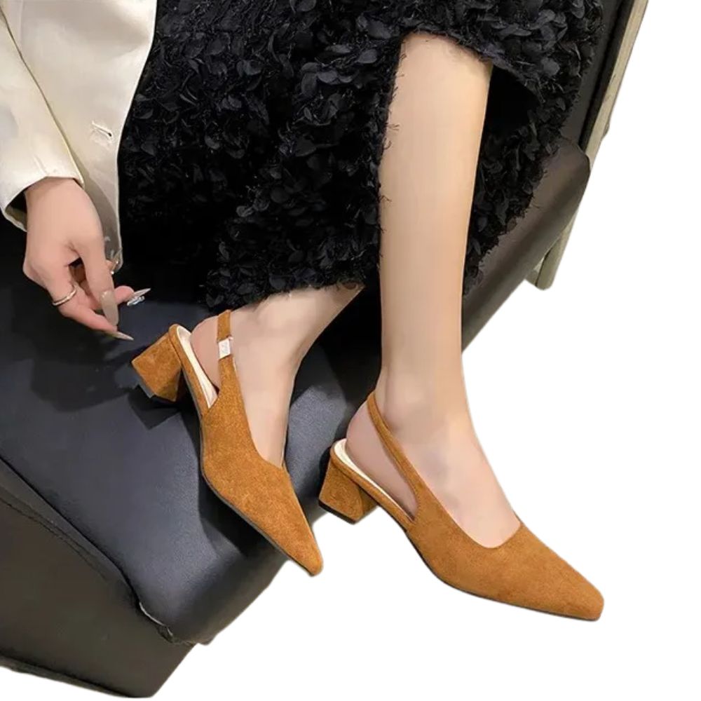 brown-slingback-block-heels-woman