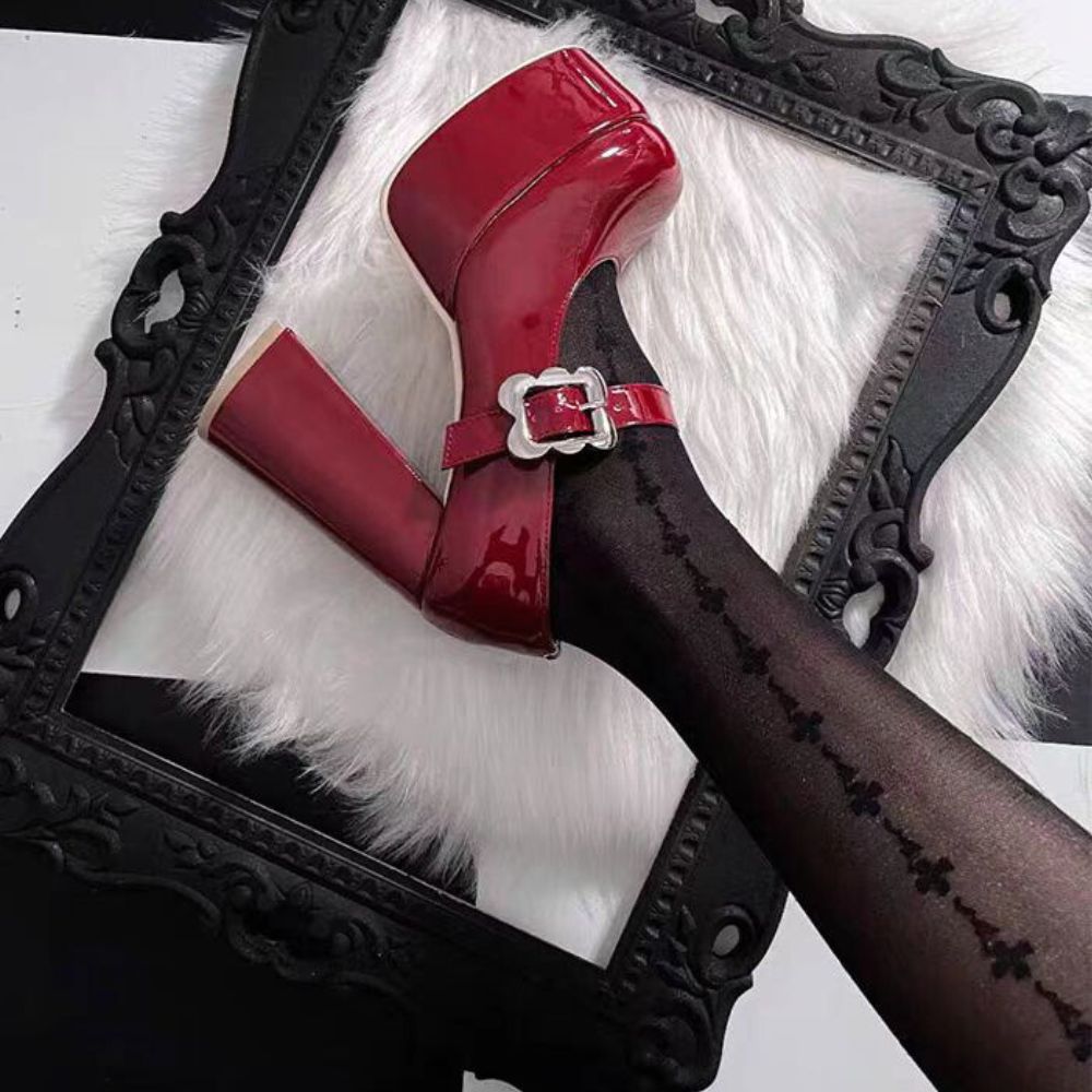 burgundy-block-heel-mary-janes-shoes