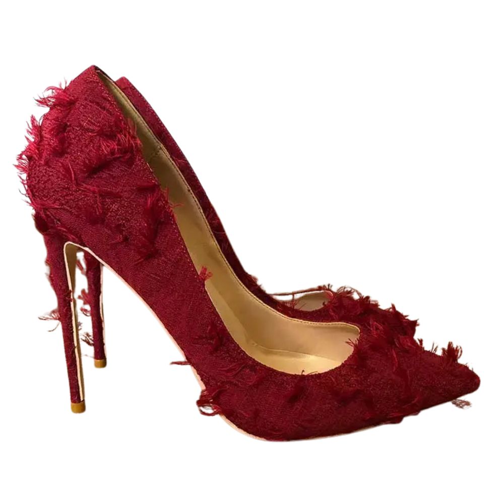 burgundy-feather-heels