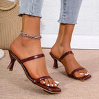 burgundy-kitten-heel-sandals-walking