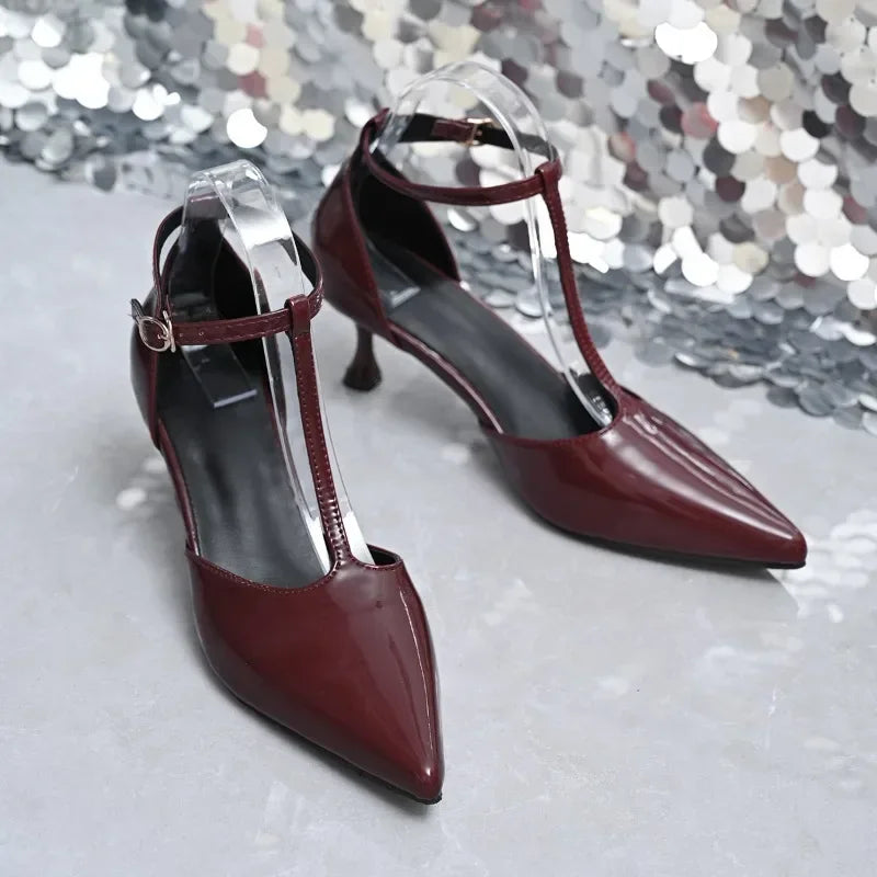 burgundy-t-strap-heels-front