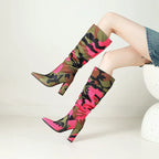 camo-high-heel-boots-pink-details-model-sitting