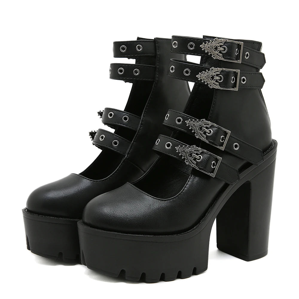 chunky-heeled-double-strap-mary-jane-shoes-pair