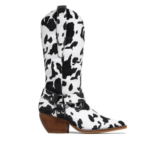 cow-print-heeled-mid-calf-boots