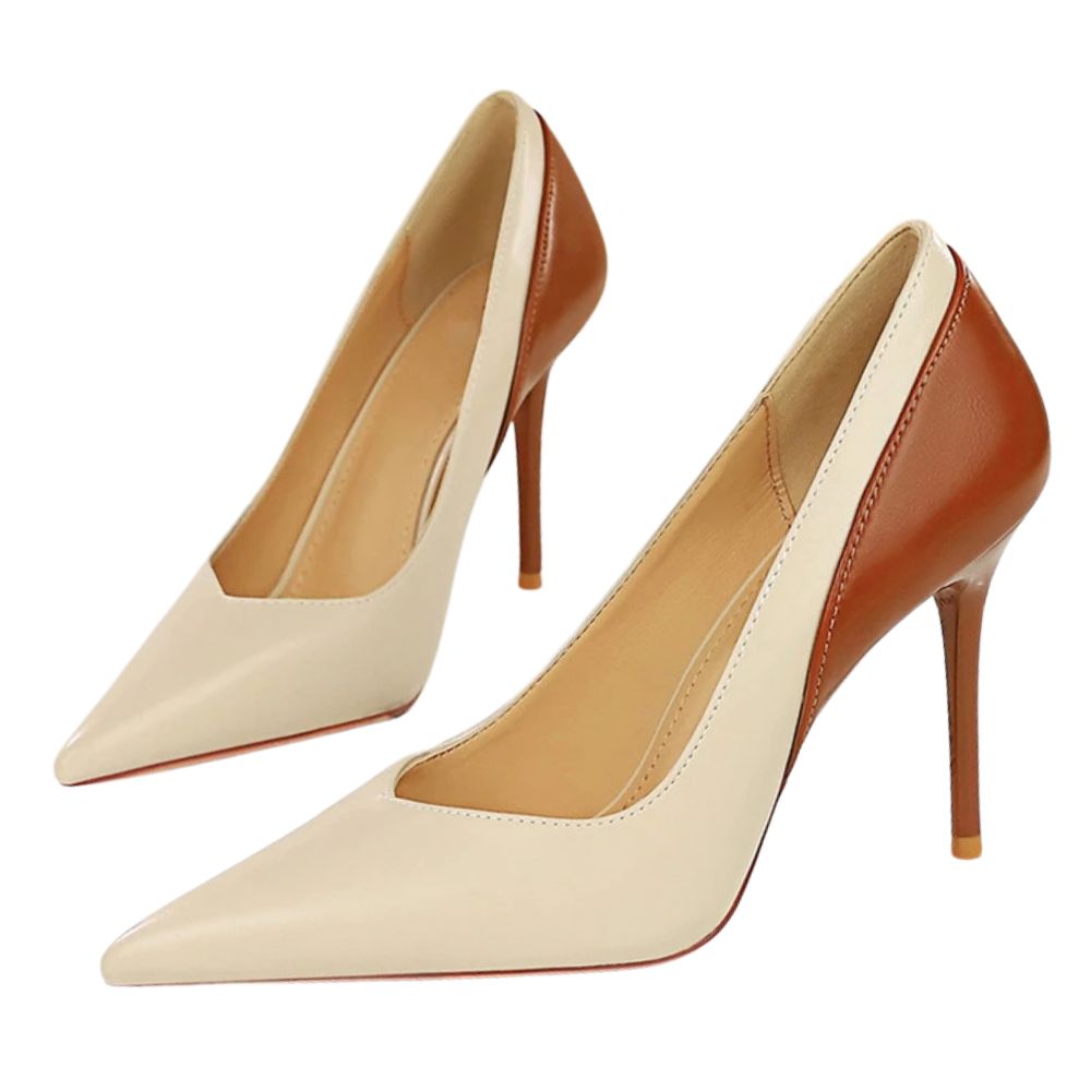 cream-and-brown-heels
