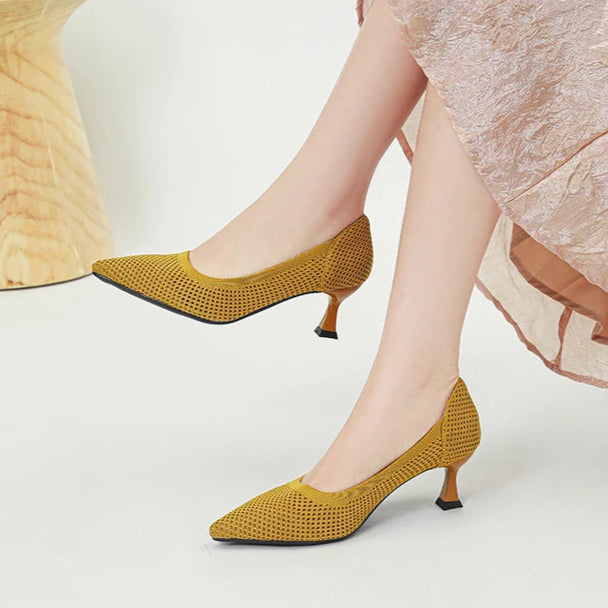 crochet-kitten-heels-yellow-model