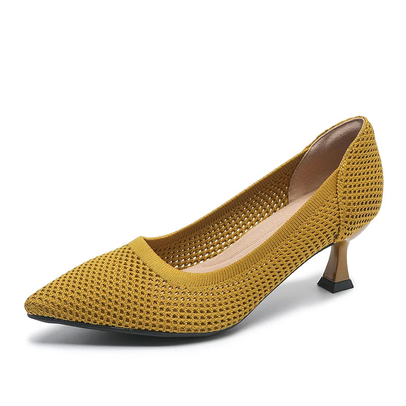crochet-kitten-heels-yellow