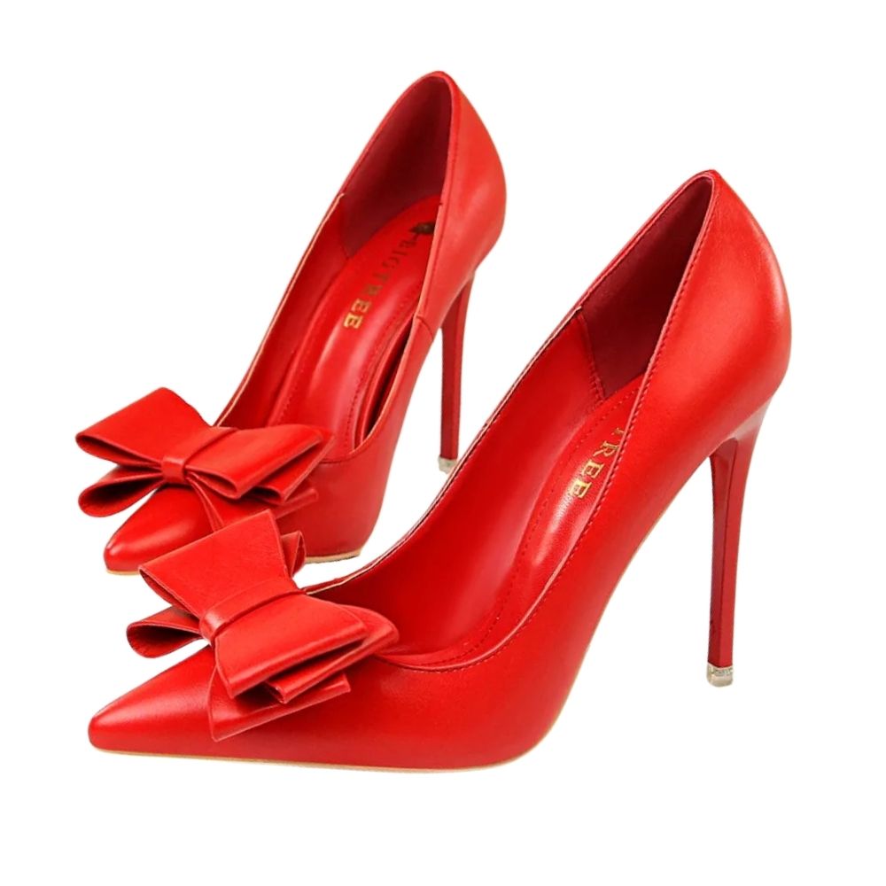 cute-red-bow-heels-pair