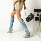 denim-block-heel-boots-walking