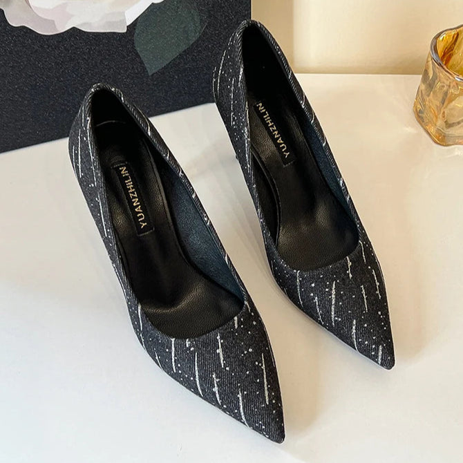 denim-high-heel-shoes-black-front