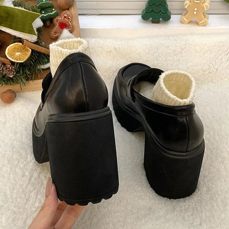 faux-leather-chunky-heel-loafer-shoes-for-women-back