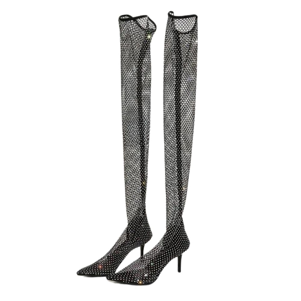 fishnet-thigh-high-heels-pair