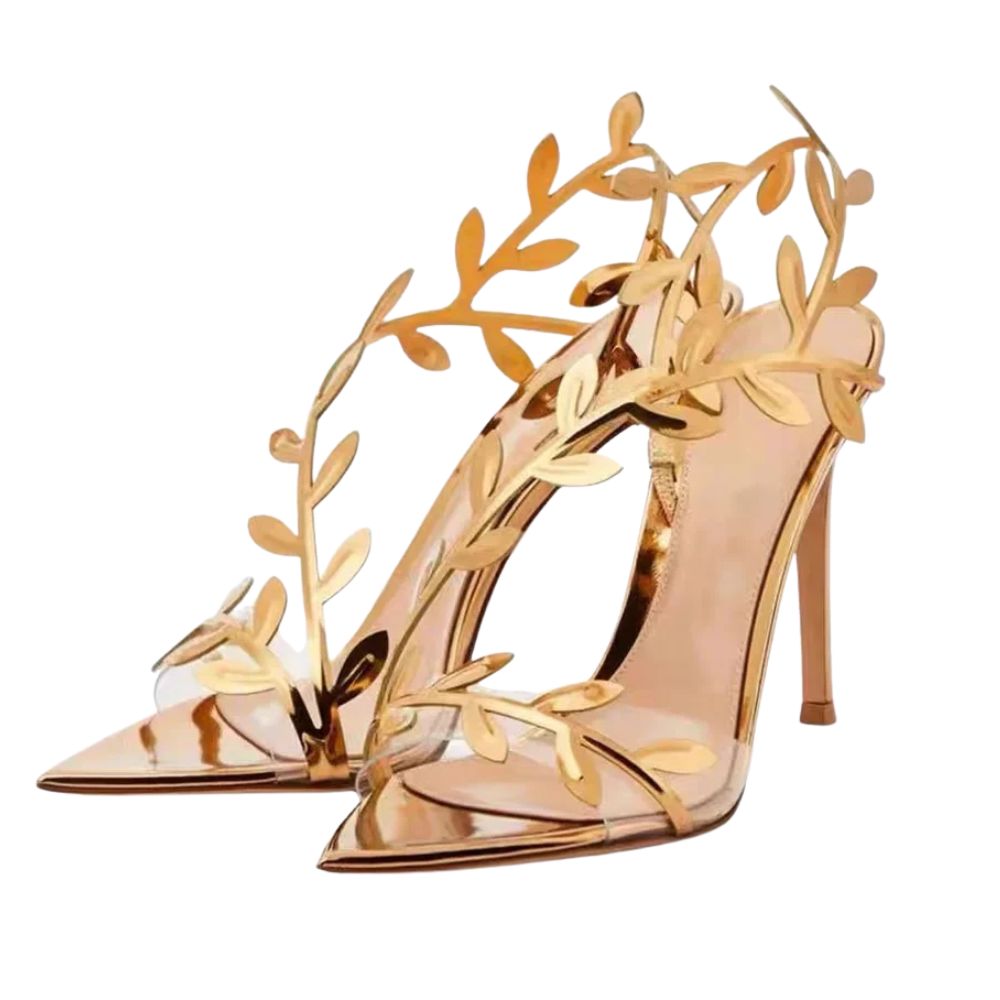 gold-leaf-stiletto-heels-pair