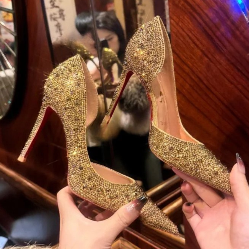 gold-red-bottom-heels-side