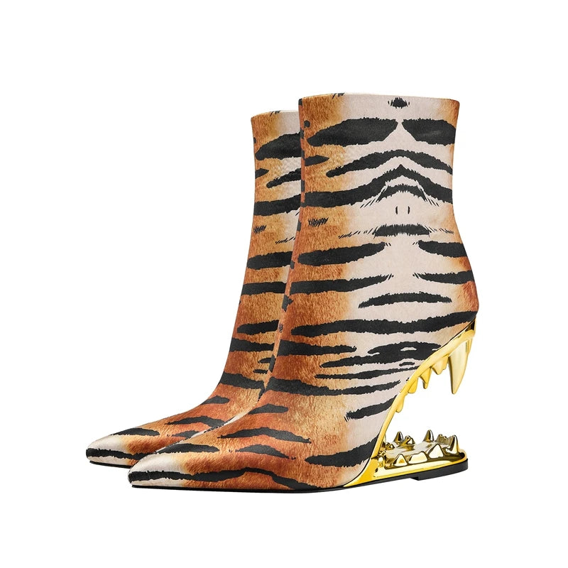 gold-tiger-teeth-heeled-booties-pair