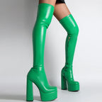 green-chunky-heel-thigh-high-boots-pair