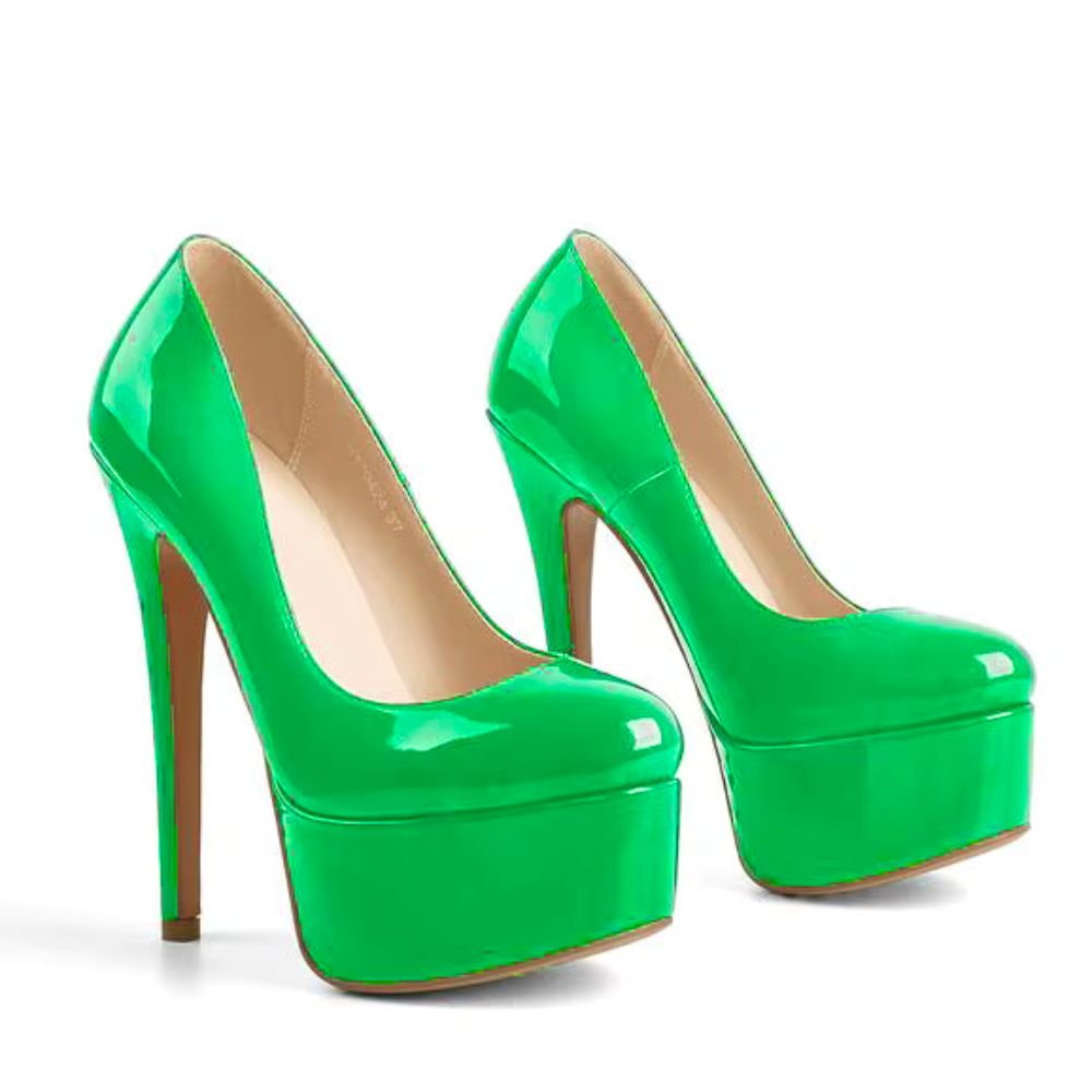 green-patent-leather-high-heels-pair