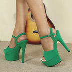 green-peep-toe-high-heels-walk