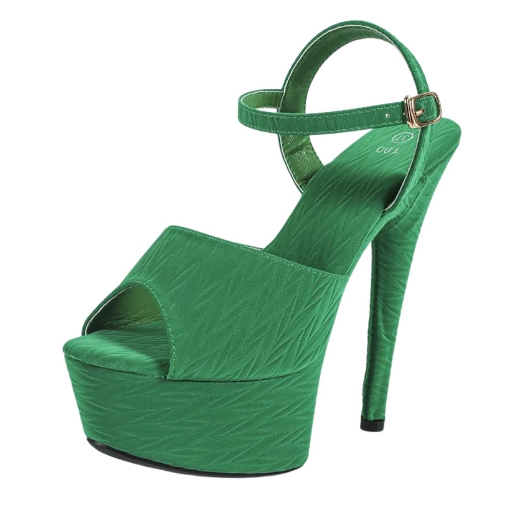 green-peep-toe-high-heels