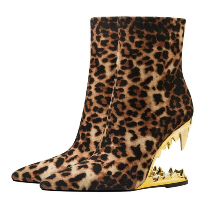 leopard-print-teeth-heel-booties-pair