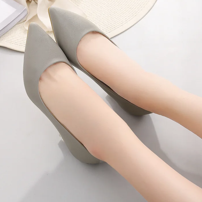 light-grey-kitten-heels-woman-pair