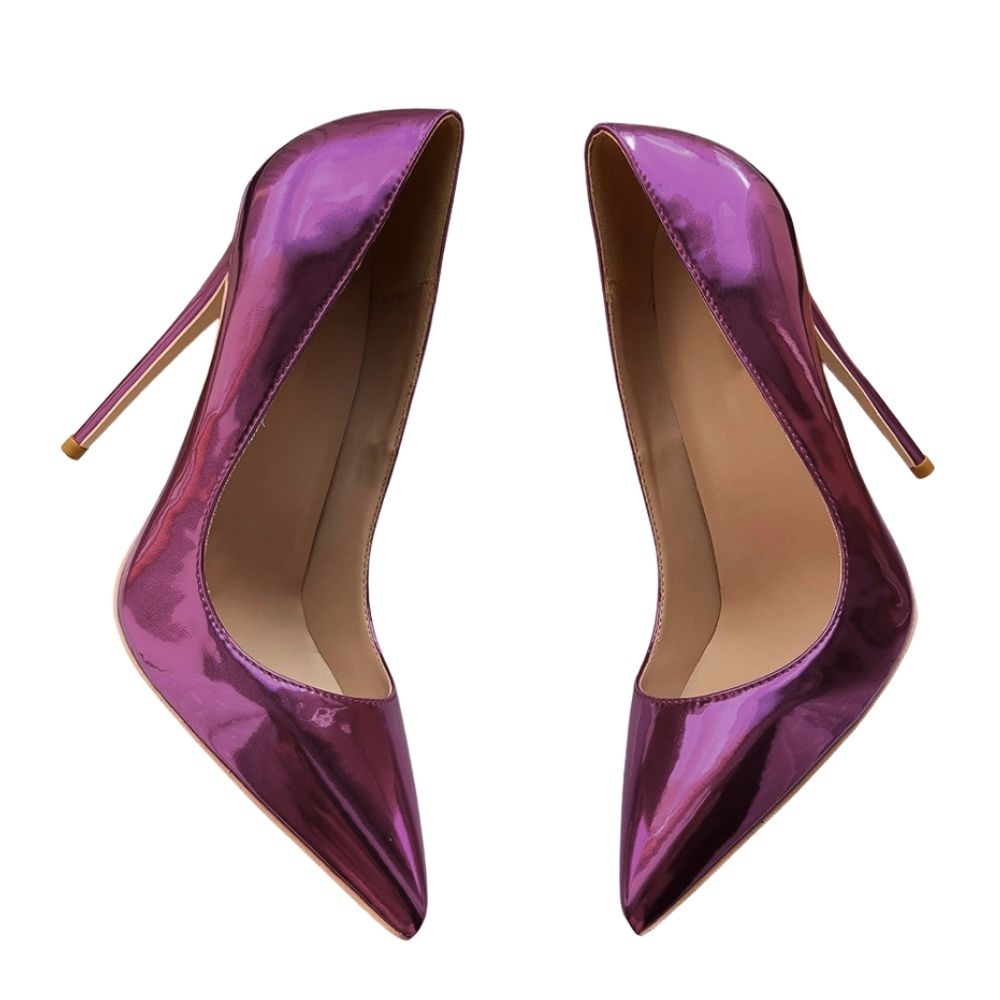 metallic-purple-high-heels-women