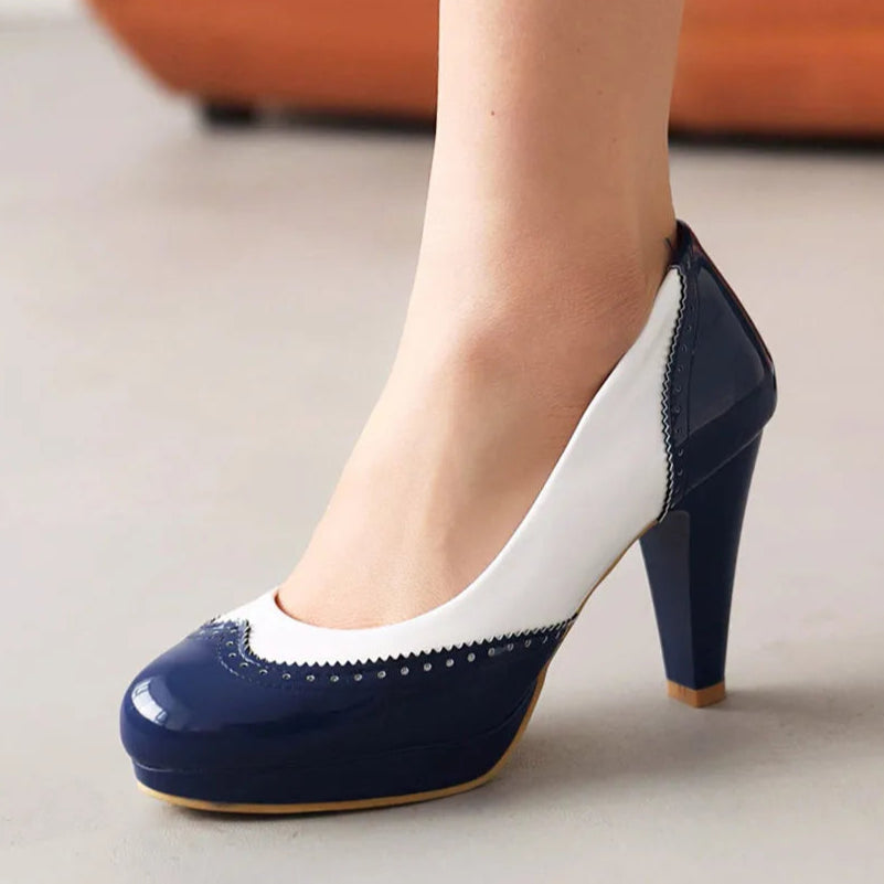 navy-and-white-high-heel-shoe