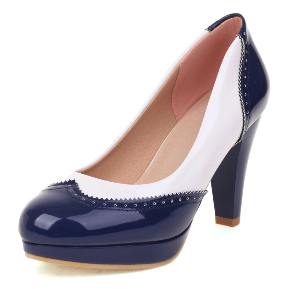 navy-and-white-high-heel-shoes