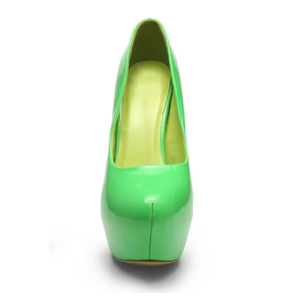 neon-green-high-heel-shoes-front