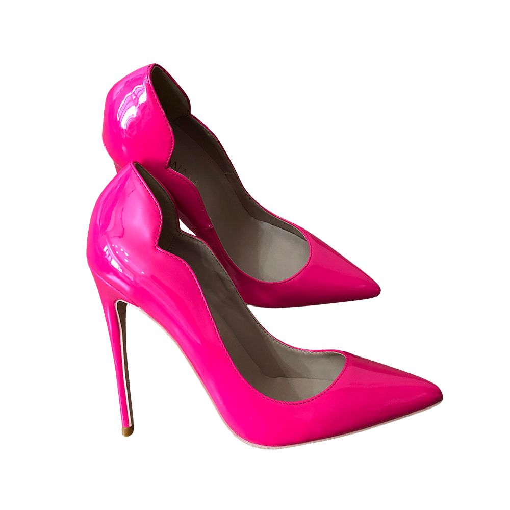 neon-pink-high-heels-for-women-pair