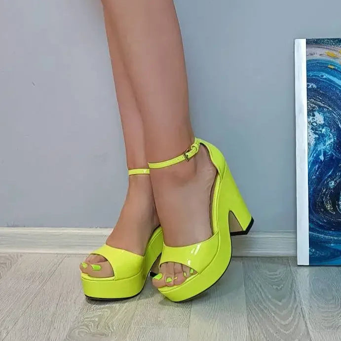 neon-yellow-heeled-sandals-standing