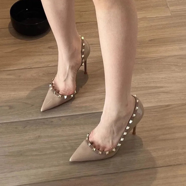 nude-studded-heels-standing