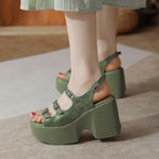 olive-green-block-heel-sandals-pair