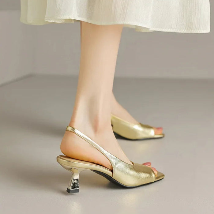 open-toe-kitten-heel-slingback-shoes-gold-side