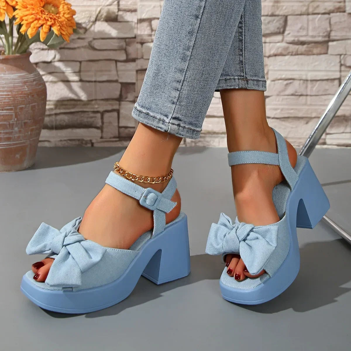 pastel-blue-heeled-sandals-walk