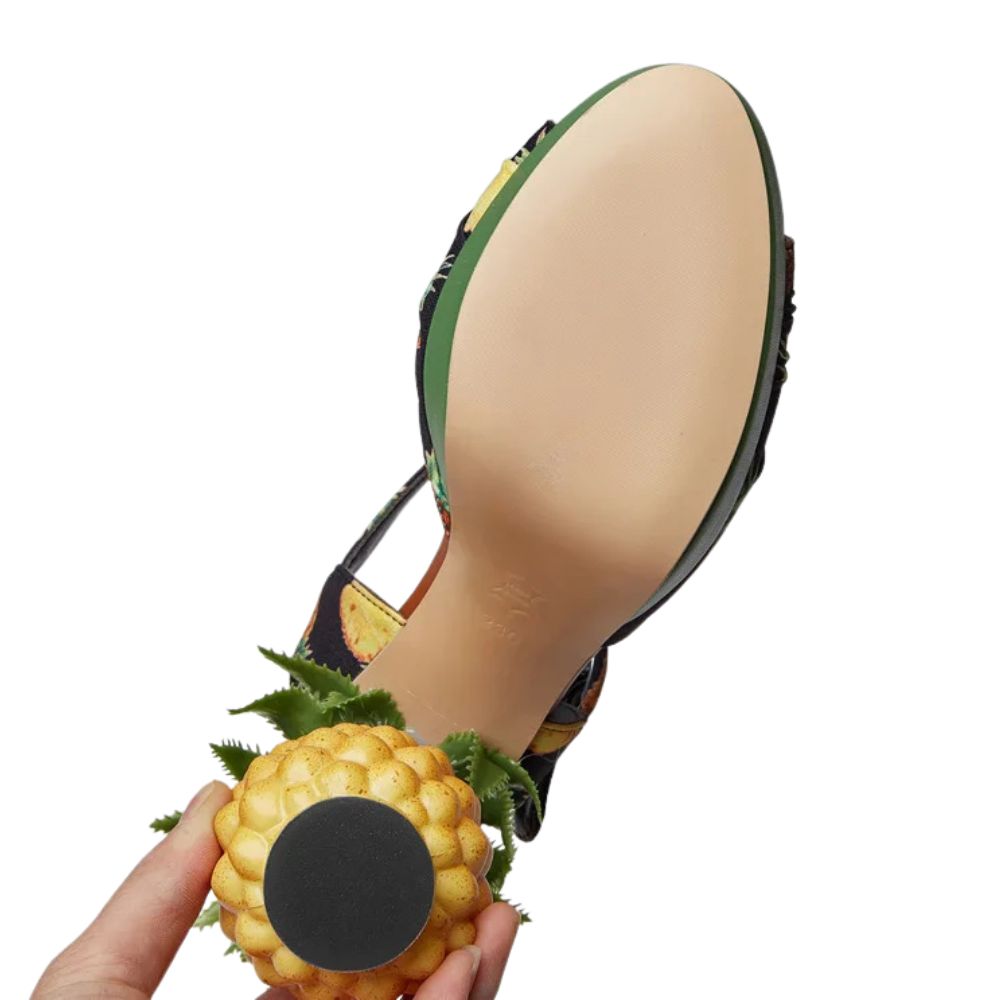 pineapple-high-heels-black-bottom