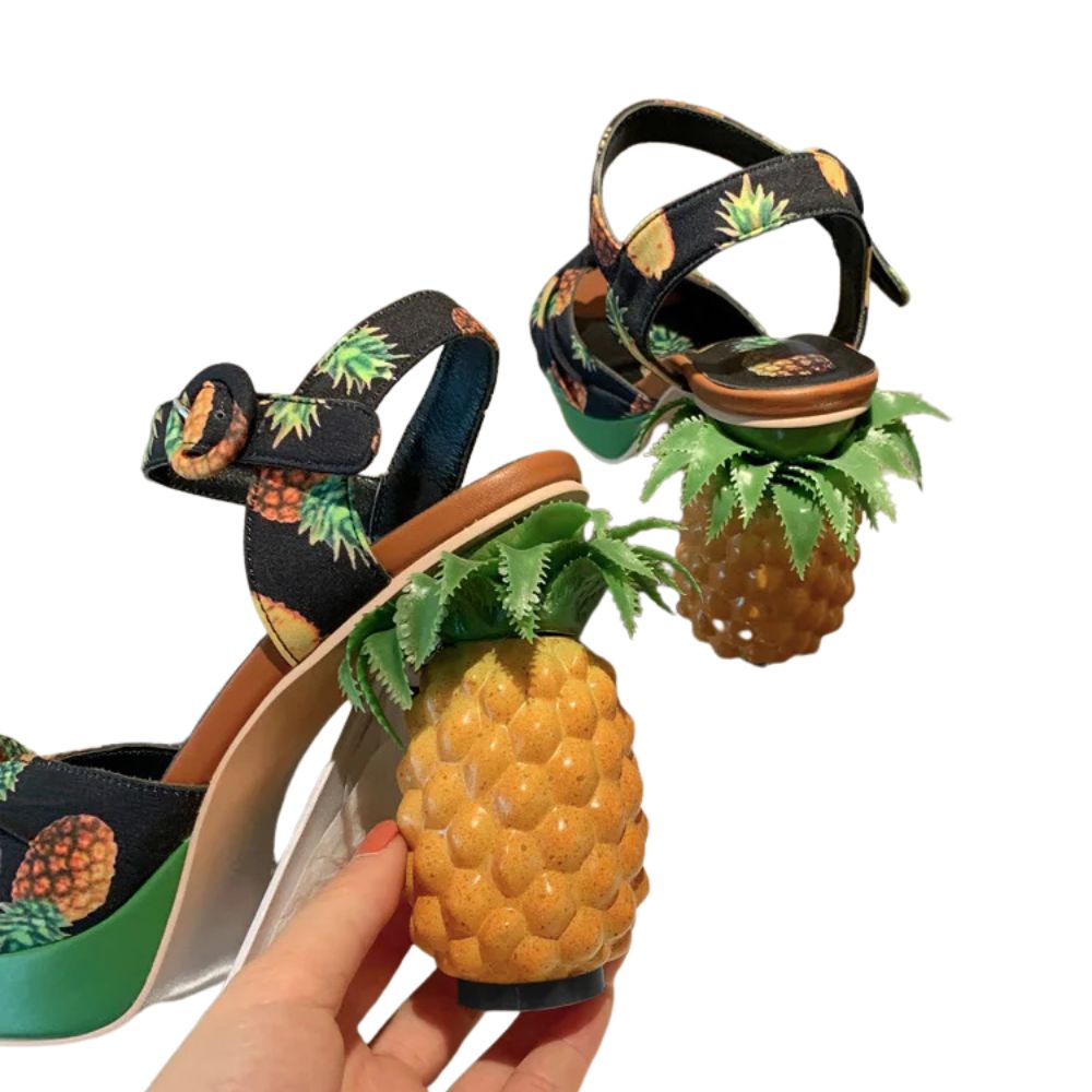 pineapple-high-heels-black-heel