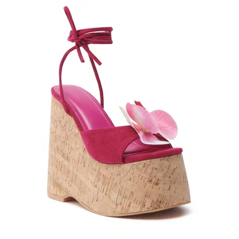 pink-flower-wedge-sandals