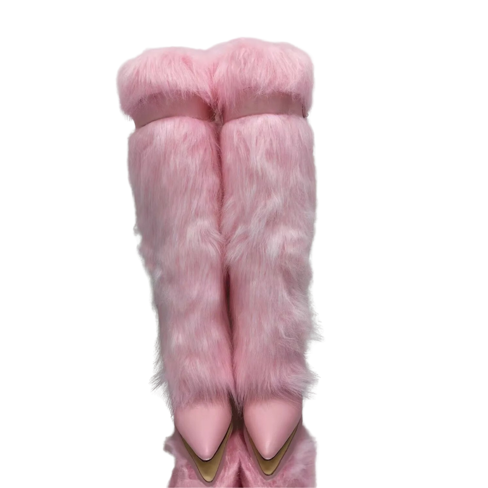 pink-fur-heeled-boots-front