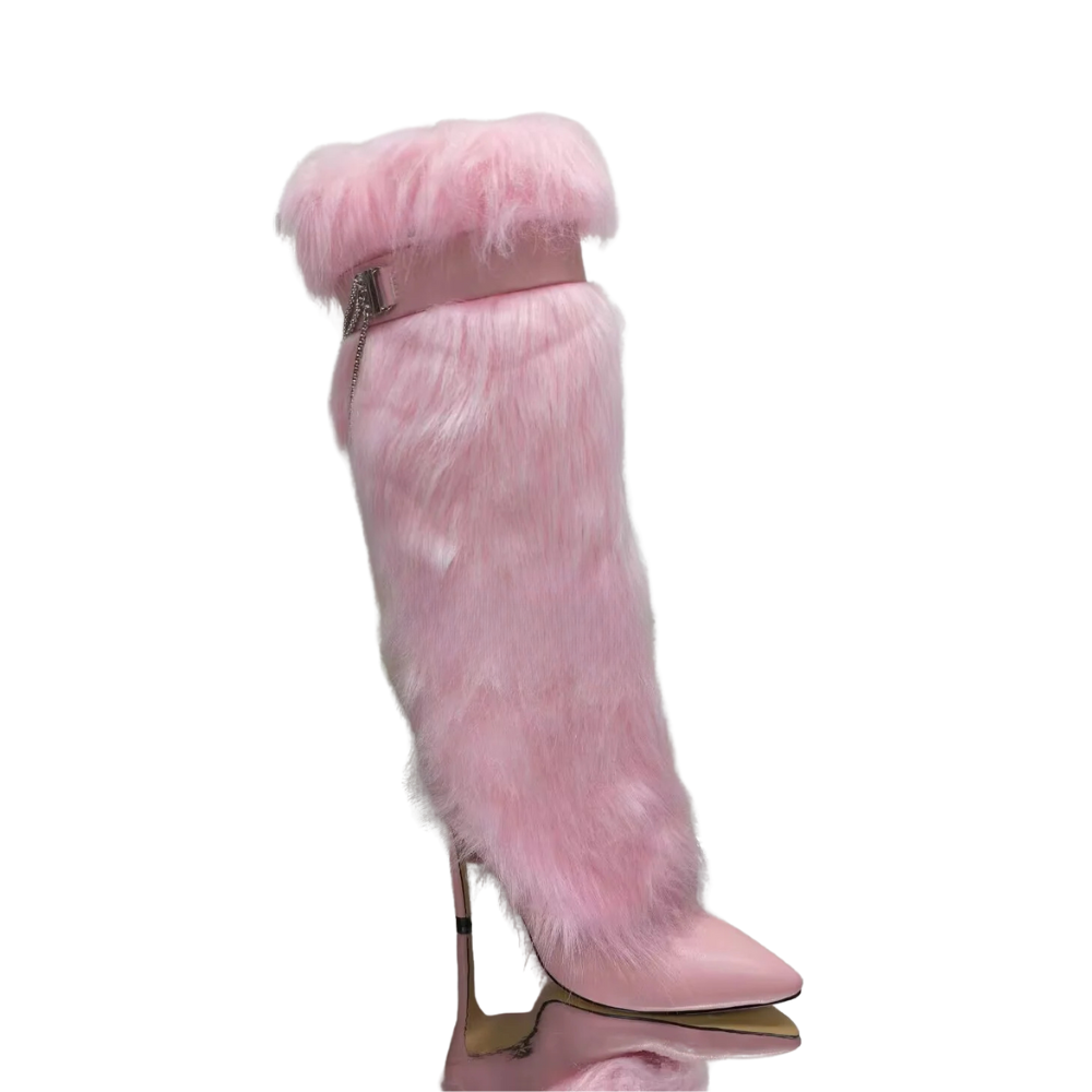 pink-fur-heeled-boots-shoe