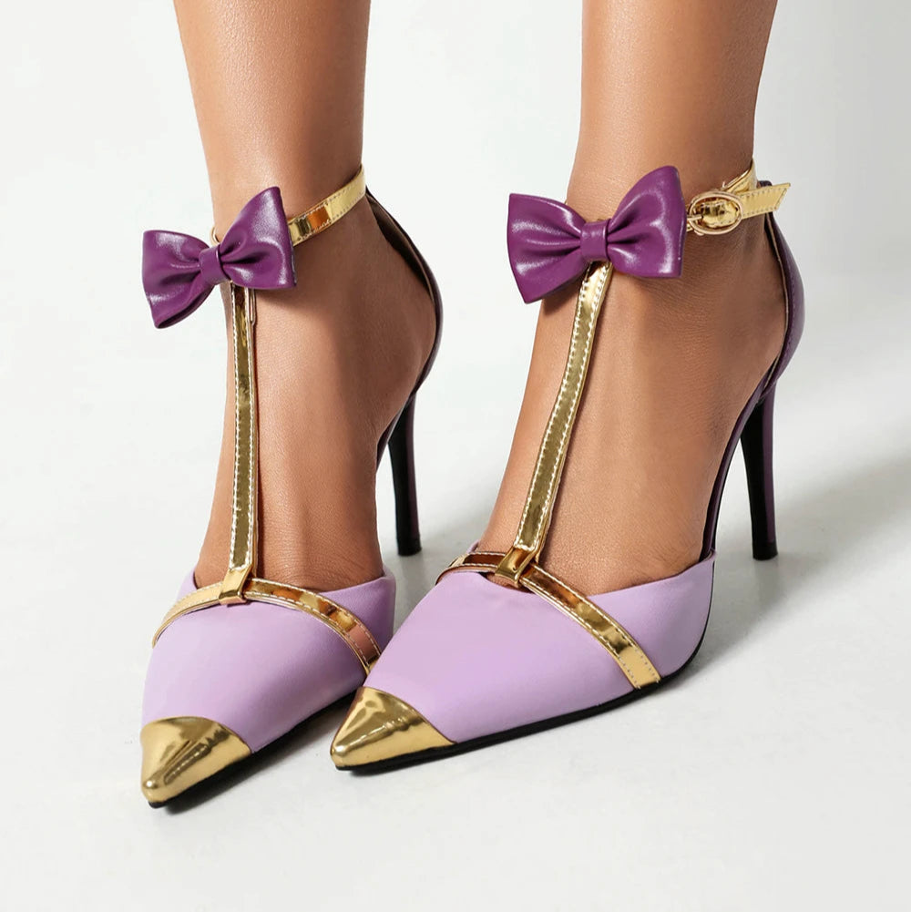 purple-and-gold-heels-with-bow-pair