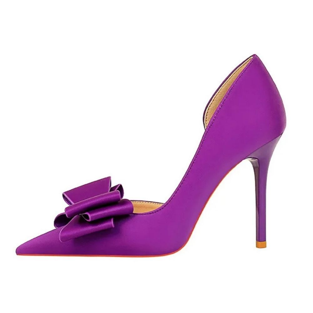 purple-high-heels-with-bow-side