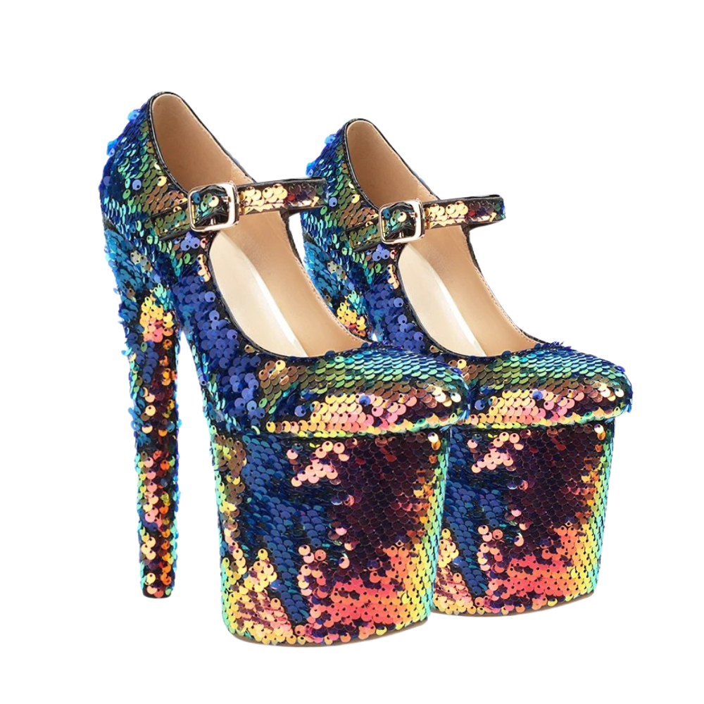 rainbow-glitter-platform-heels