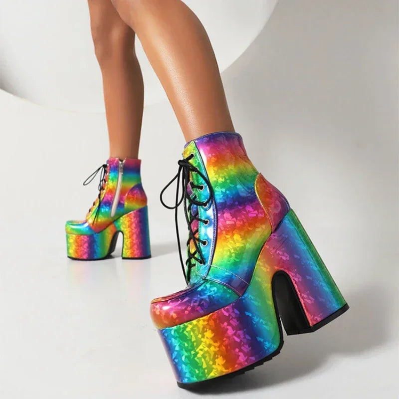 rainbow-platform-heeled-booties-model