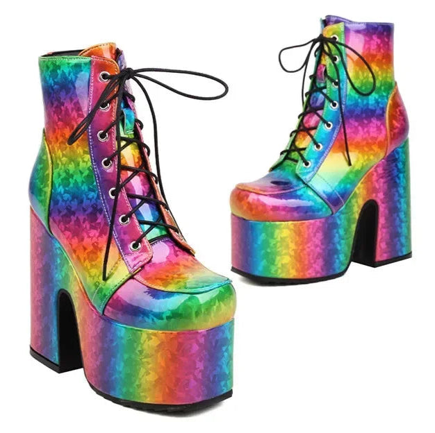 rainbow-platform-heeled-booties-pair