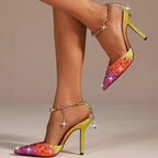 rainbow-rhinestone heels