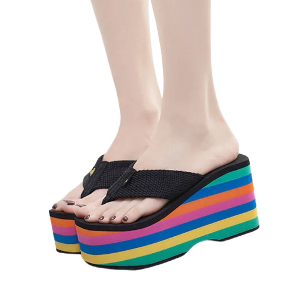 rainbow-wedge-flip-flops-pair
