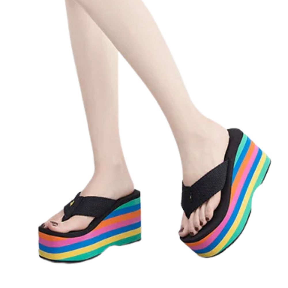rainbow-wedge-flip-flops-top-walk