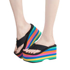 rainbow-wedge-flip-flops-woman